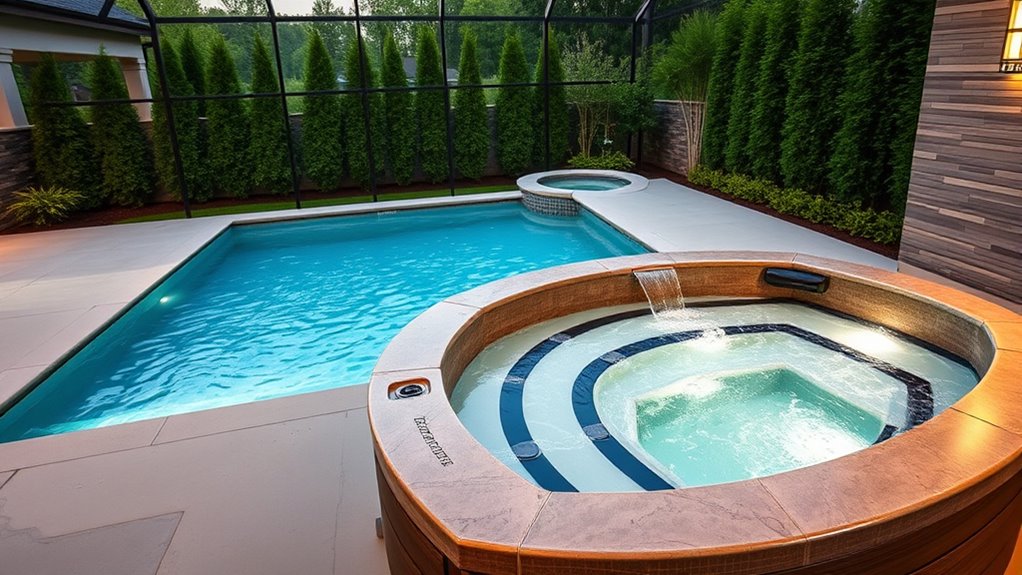 sleek customizable pool design