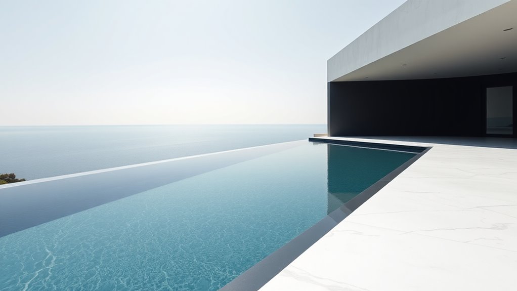 sleek minimalist material selection