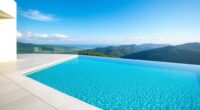 sleek modern infinity pool