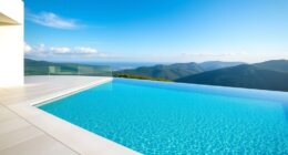 sleek modern infinity pool