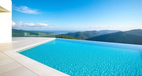 sleek modern infinity pool