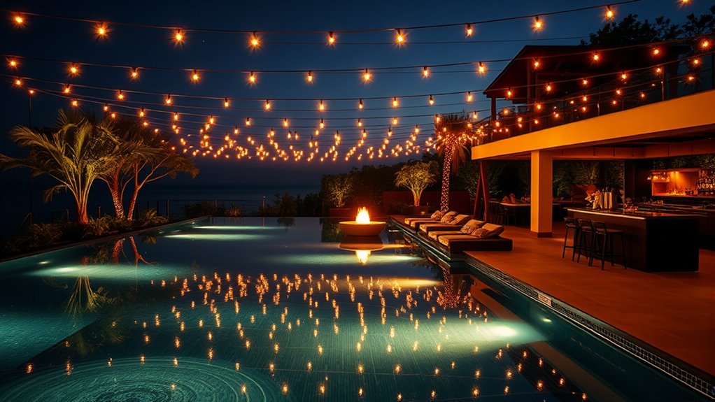 soft colorful evening lighting