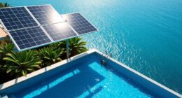 solar panels for infinity pools