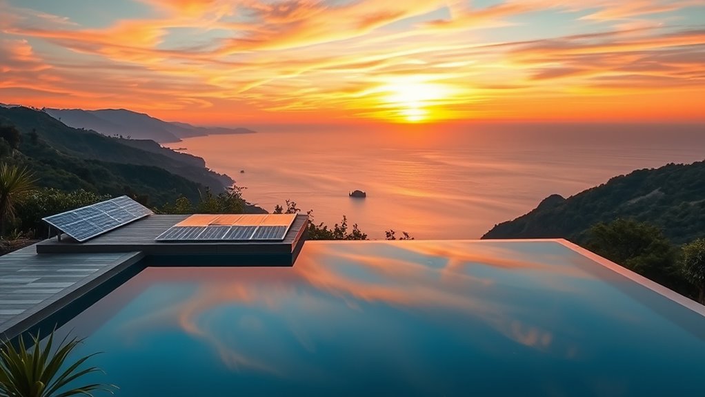 solar powered eco friendly pool
