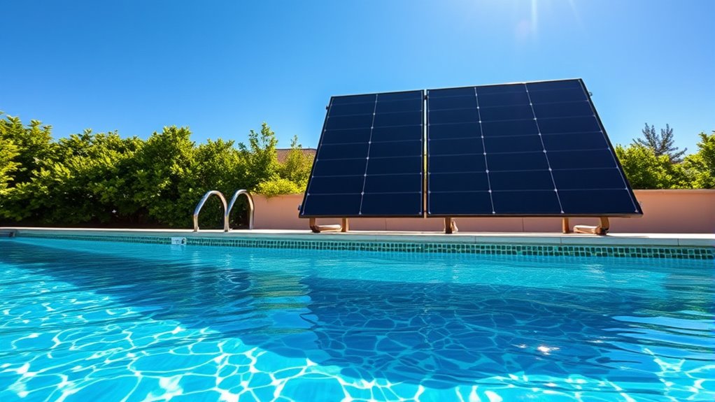 solar powered pool heating