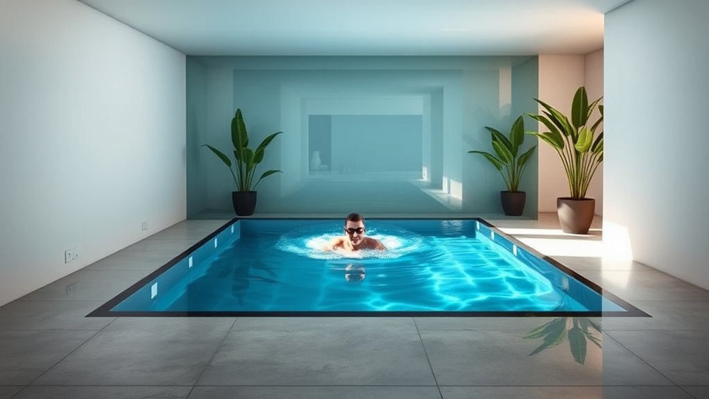 space efficient swimming solution