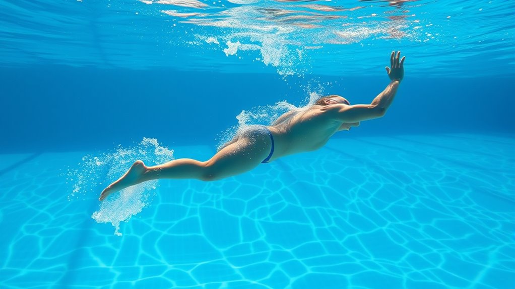 streamlined underwater dolphin propulsion