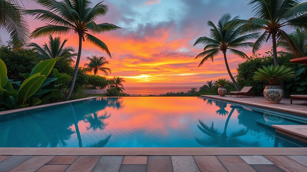 tropical natural material finishes