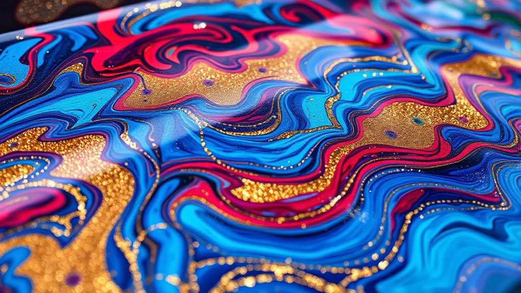 vibrant artistic water features