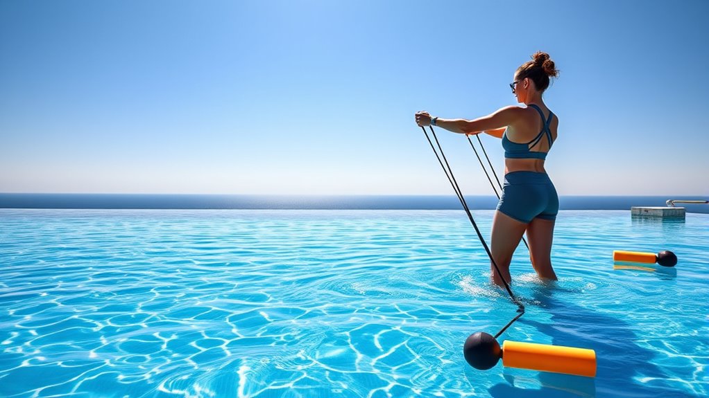 water resistance pool exercises