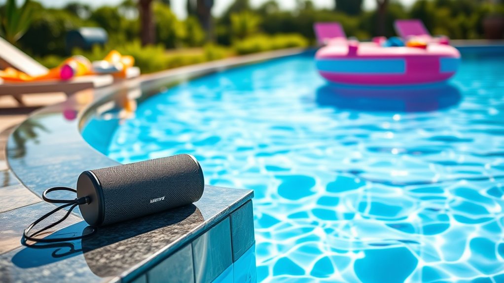 waterproof poolside bluetooth speakers