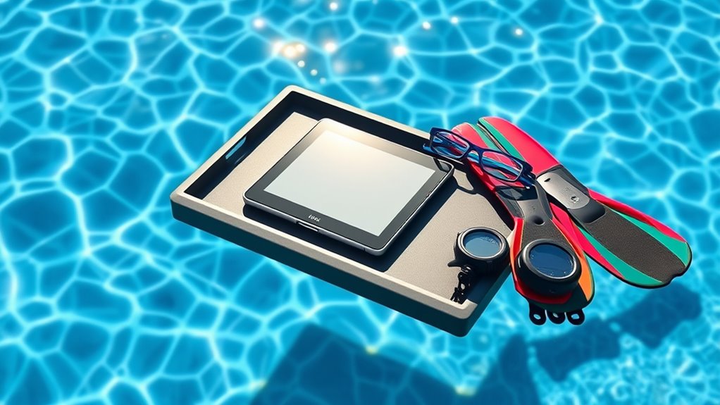 waterproof reading accessories for pool
