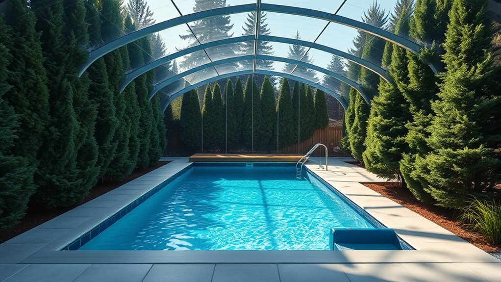 windproof pool heating strategies