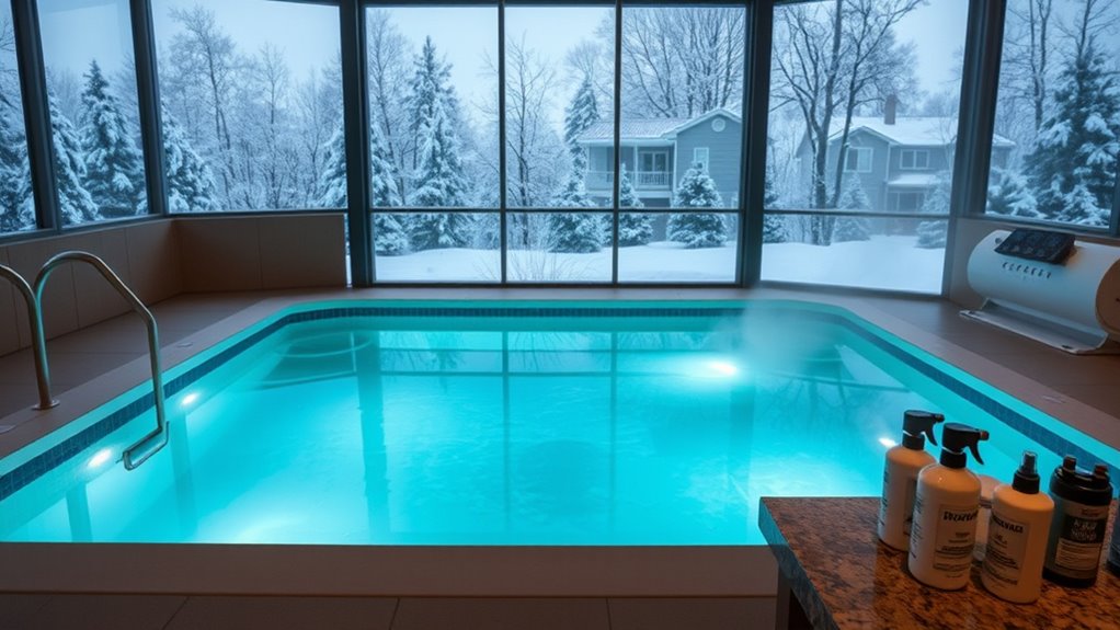 winter pool water maintenance