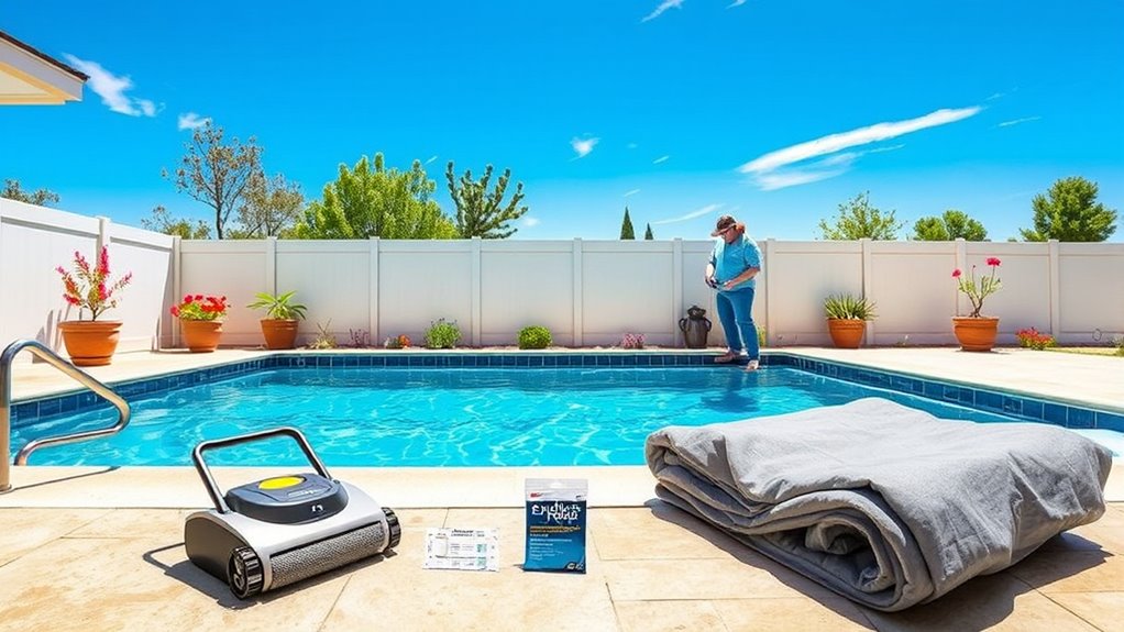 year round pool maintenance steps