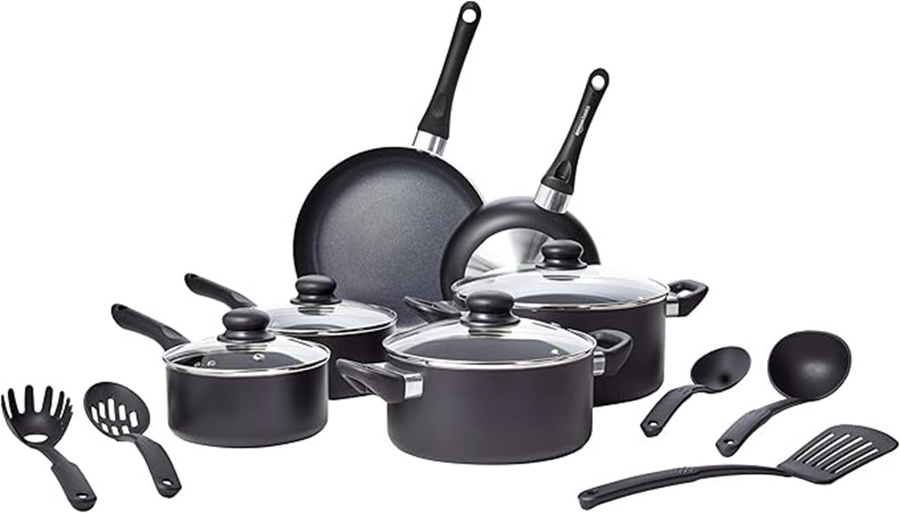 15 piece non stick cookware