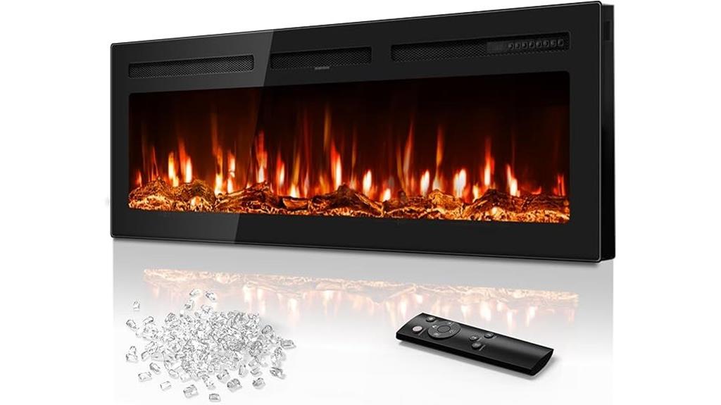 50 wall mounted electric fireplace