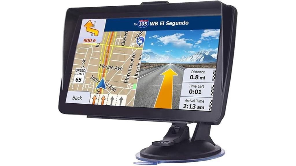 7 inch vehicle gps display