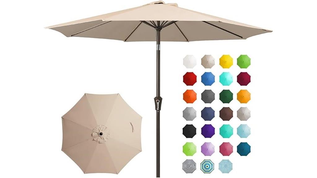 9 foot outdoor umbrella