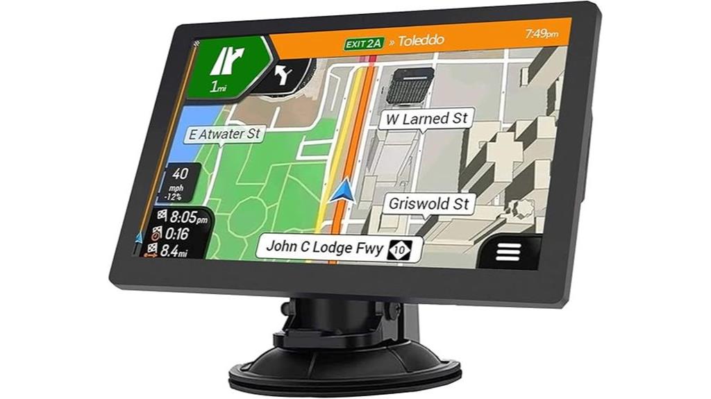 9 inch touchscreen gps navigation