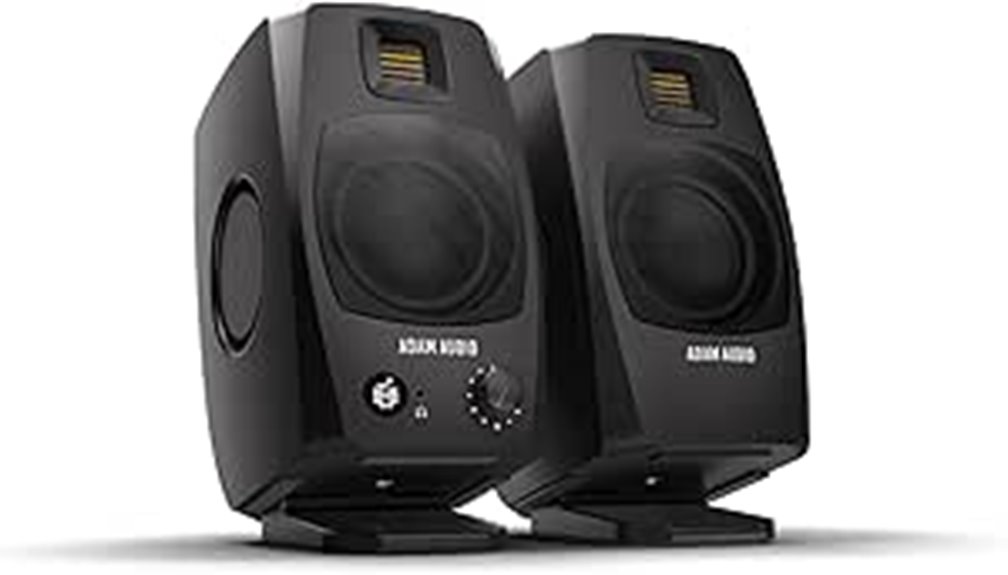 adam d3v black monitors