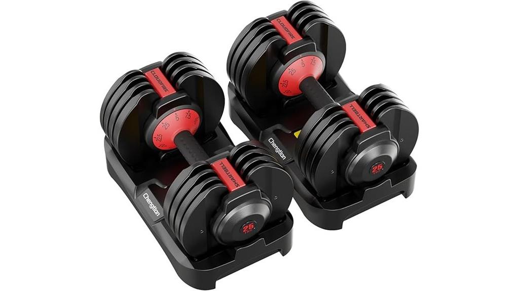 adjustable 52 5 25 lb dumbbells
