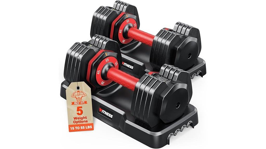 adjustable dumbbells home gym