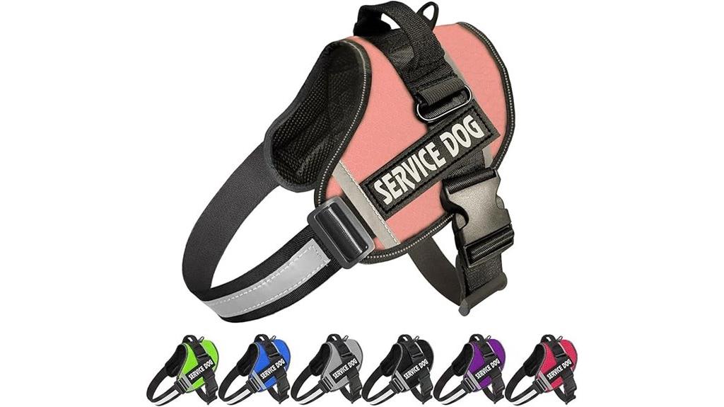 adjustable reflective dog harness