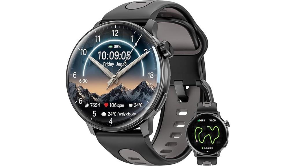 amoled gps smart watch