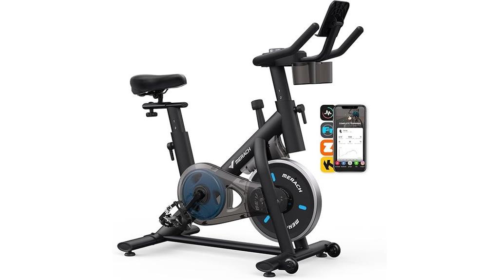 app enabled indoor cycling bike