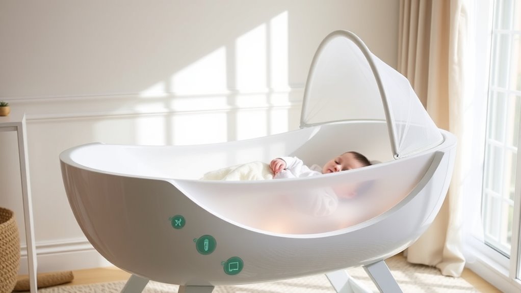 auto rocking bassinets with cry detection