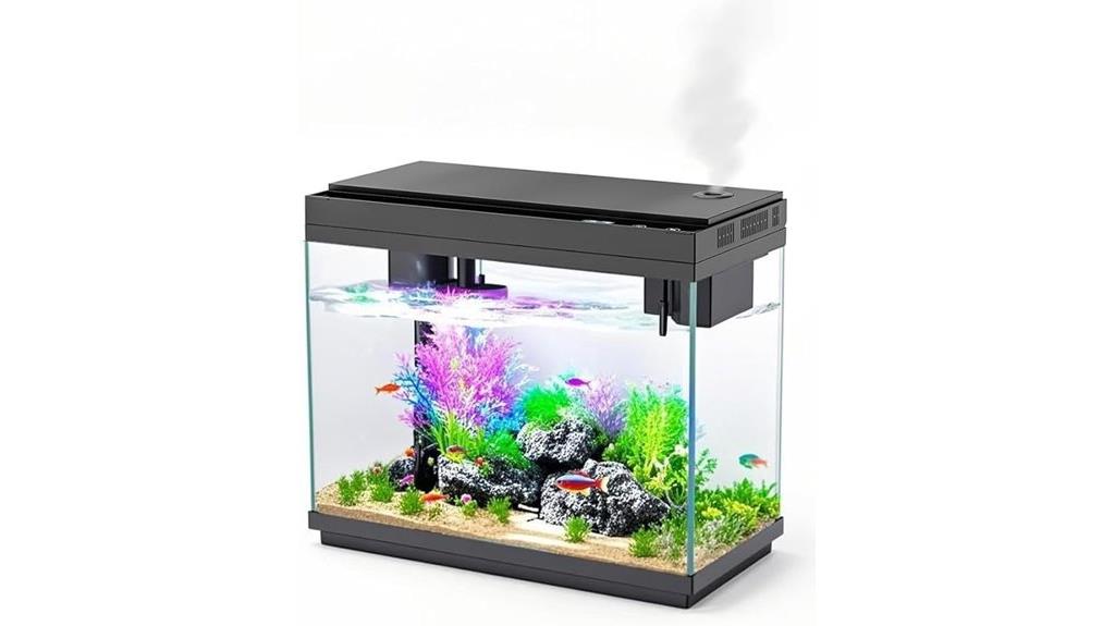 automated aquarium with lighting
