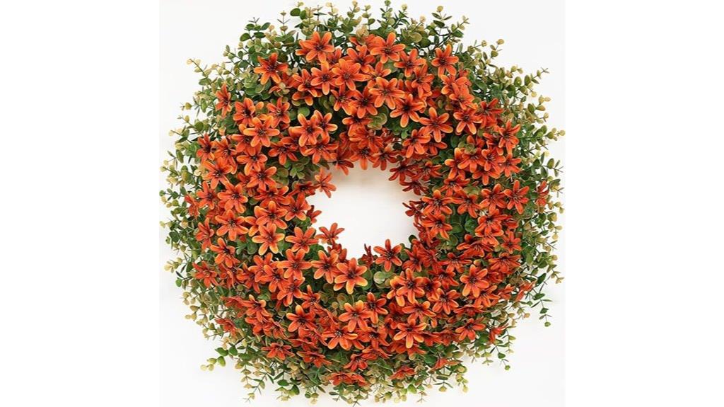 autumn eucalyptus wreath decor
