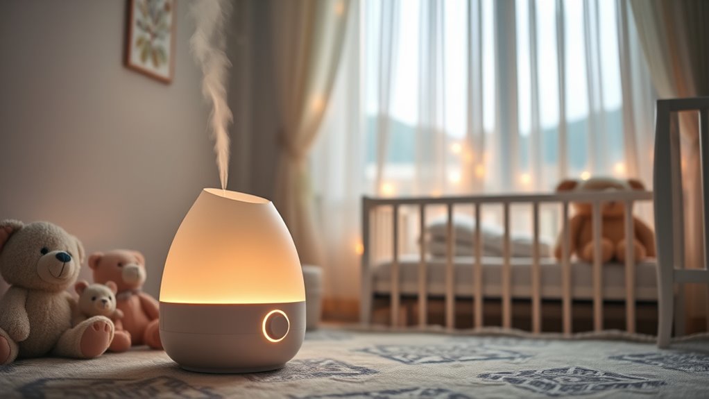 baby nursery humidifier lights