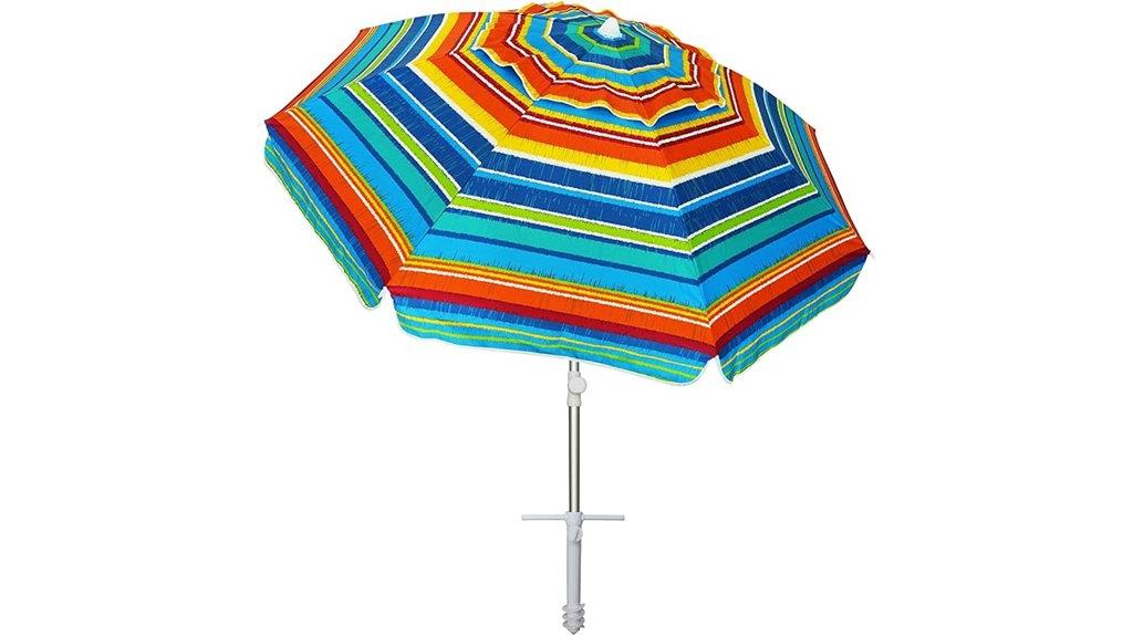 beach umbrella with anchor