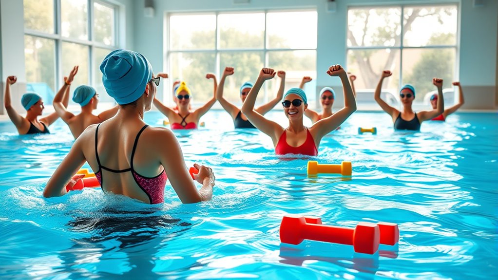beginner water exercise routines
