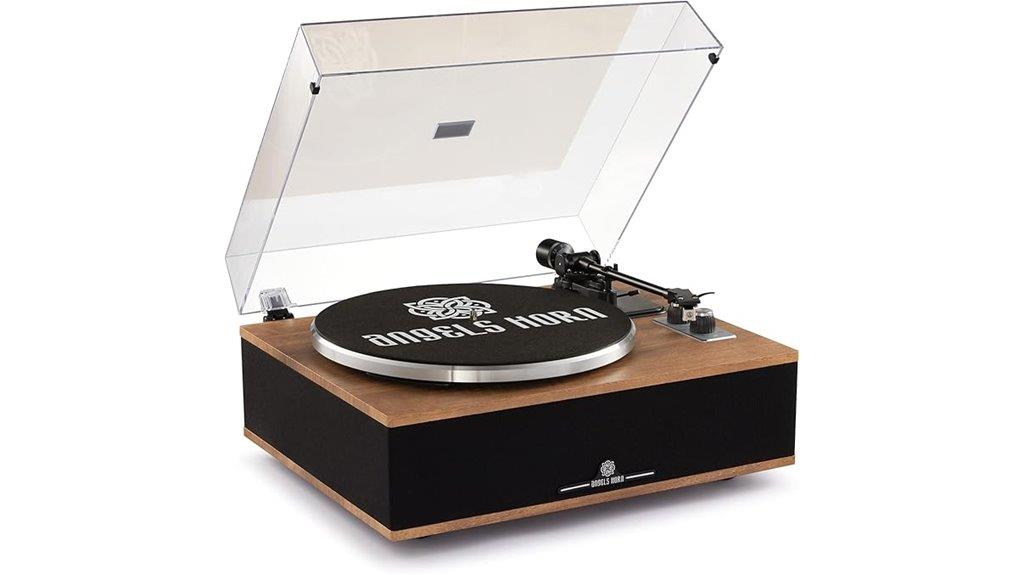 bluetooth record player with speakers