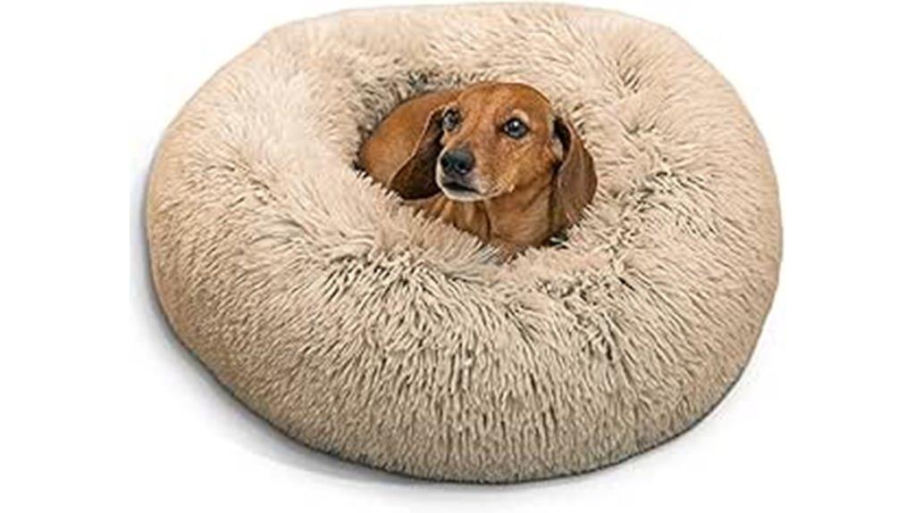 calming donut pet bed
