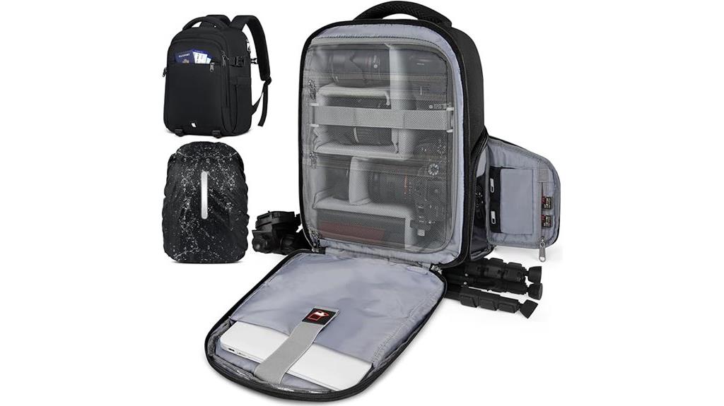 camera backpack with laptop