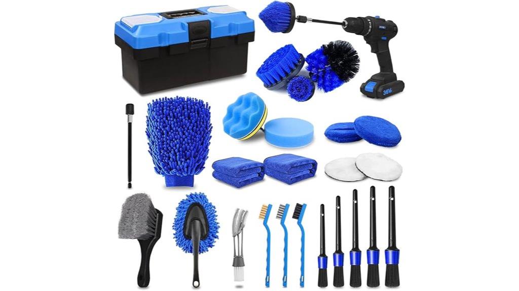 car cleaning brush set