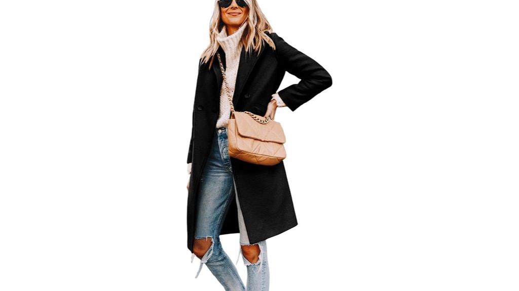 casual wool notch coat