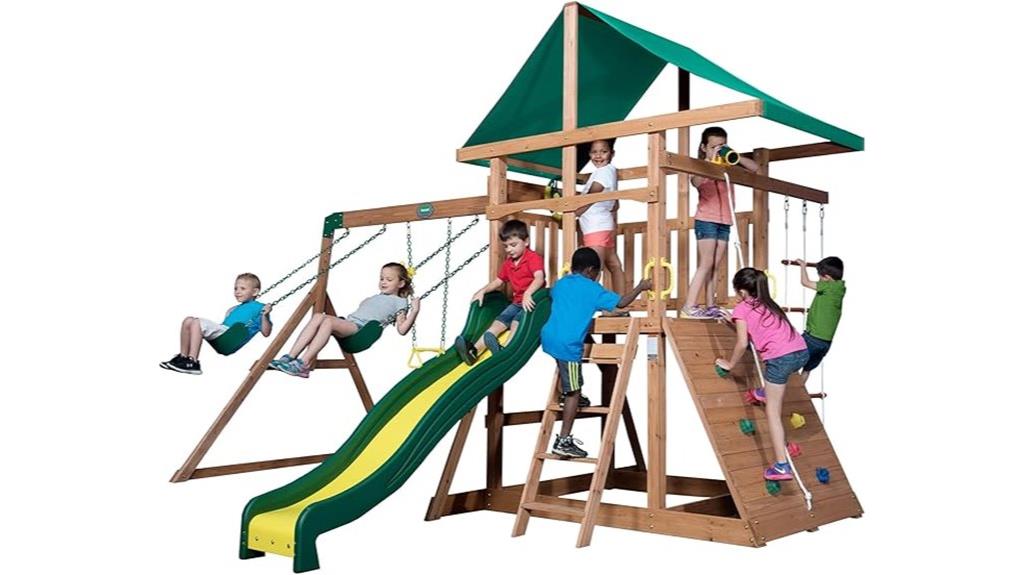 cedar swing set mount