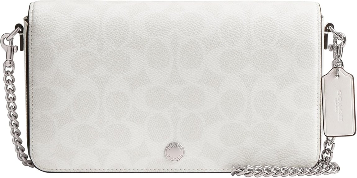 coach white signature canvas