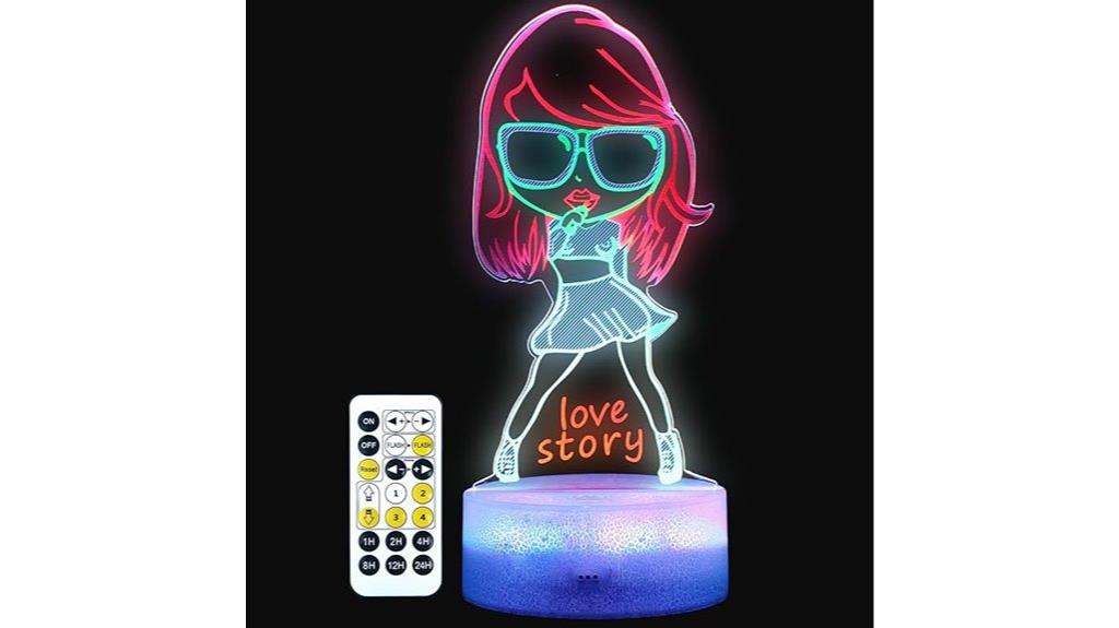 colorful girls music lamp