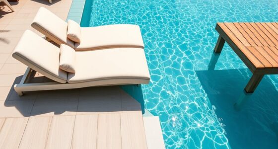 comfortable aquatic seating options