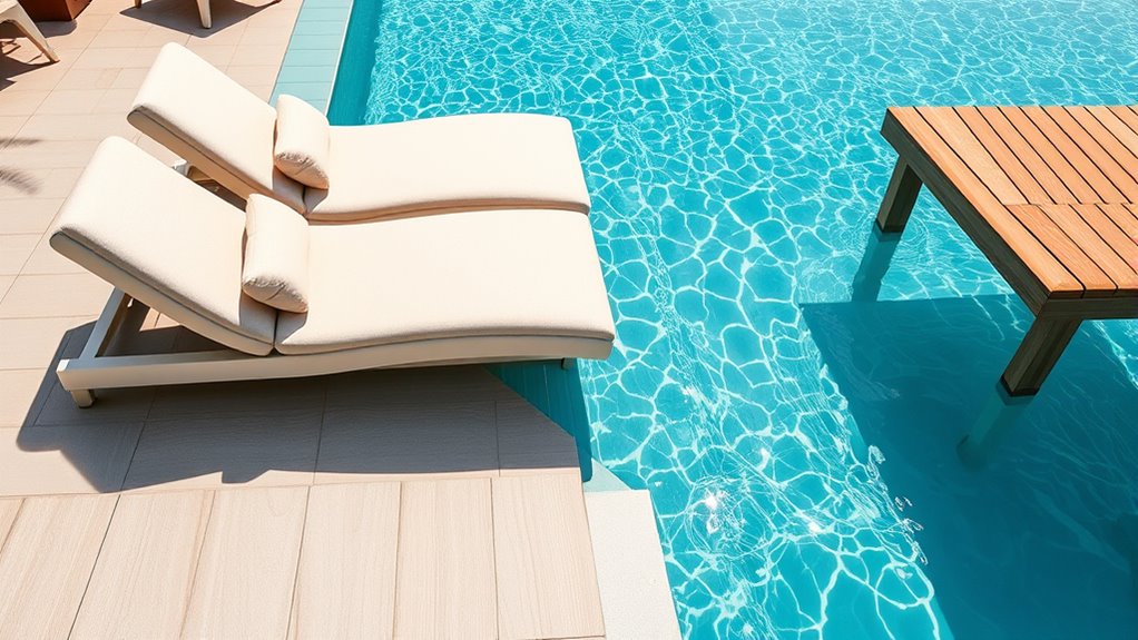 comfortable aquatic seating options