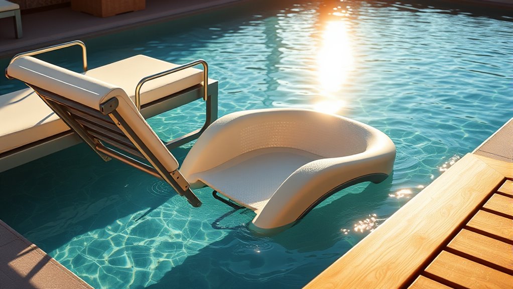 comfortable water seating options