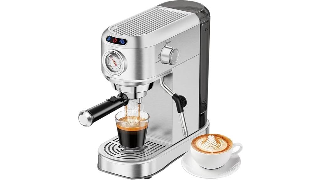 compact 20 bar espresso maker