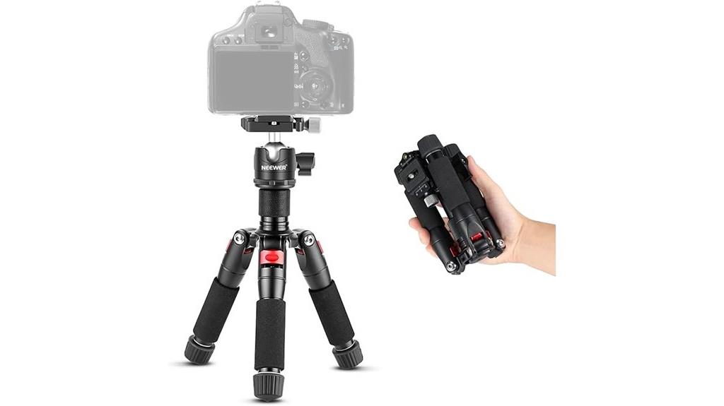 compact desktop tripod with ball head