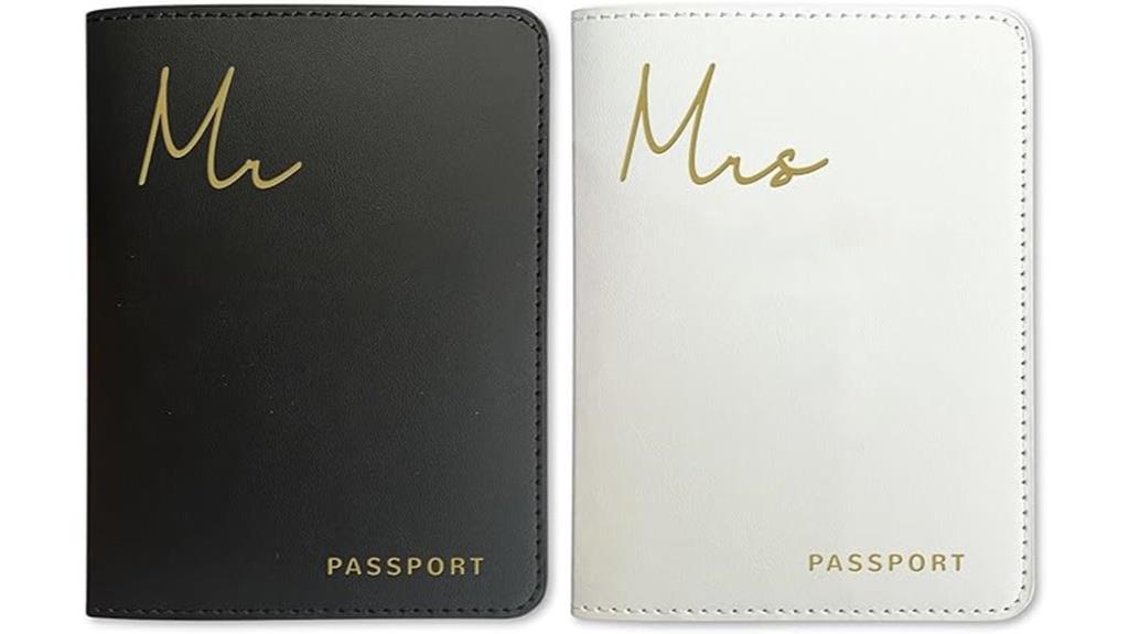 couples passport holder set